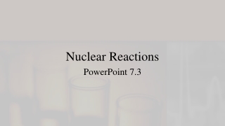 Nuclear Reactions