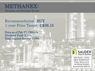 METHANEX: Valuation and Strategic Review