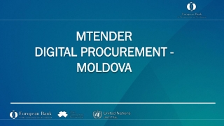 MTENDER DIGITAL PROCUREMENT - MOLDOVA