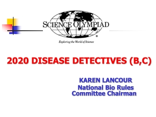 2020 DISEASE DETECTIVES (B,C)