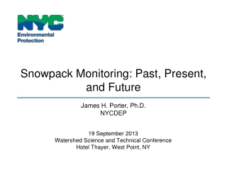 Snowpack Monitoring: Past, Present, and Future