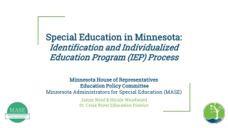 Special Education in Minnesota: Identification and Individualized Education Program (IEP) Process