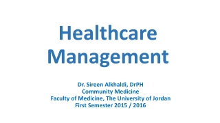 Healthcare Management