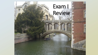 Exam I Review