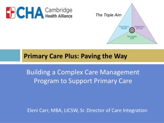 Primary Care Plus: Paving the Way