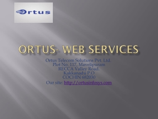Ortus - Web services