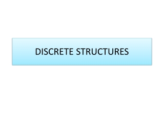 DISCRETE STRUCTURES