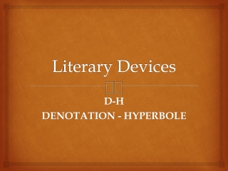 Literary Devices