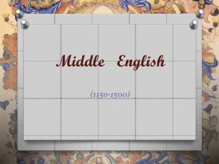 Middle English