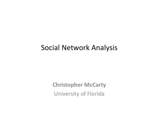 Social Network Analysis