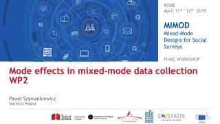 Mode effects in mixed-mode data collection WP 2