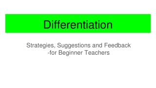 Differentiation