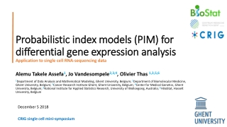 Probabilistic index models (PIM) for differential gene expression analysis