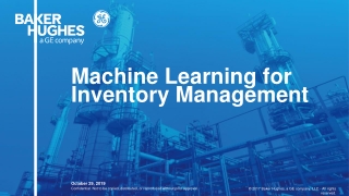 Machine Learning for Inventory Management