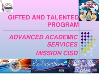 GIFTED AND TALENTED PROGRAM