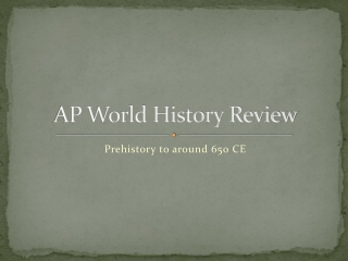 AP World History Review