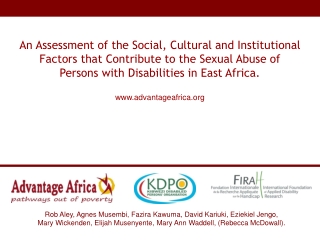 An Assessment of the Social, Cultural and Institutional