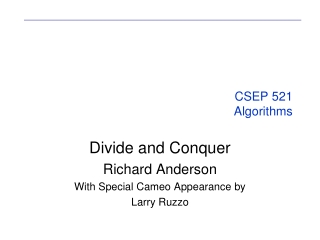 CSEP 521 Algorithms