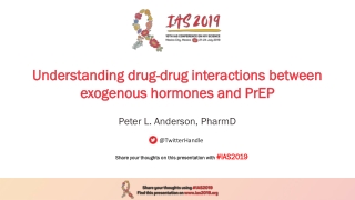 Understanding drug-drug interactions between exogenous hormones and PrEP