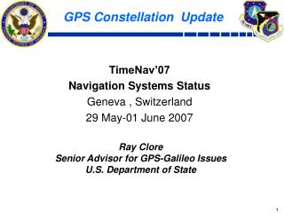 GPS Constellation Update