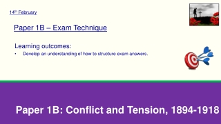 Paper 1B – Exam Technique