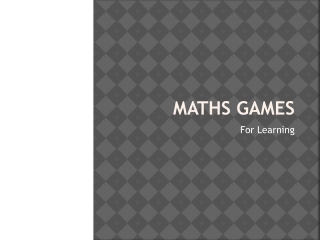 Maths Games