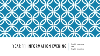 Year 11 Information Evening