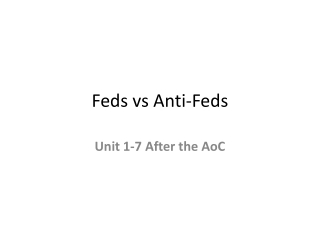 Feds vs Anti-Feds