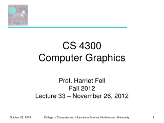 CS 4300 Computer Graphics