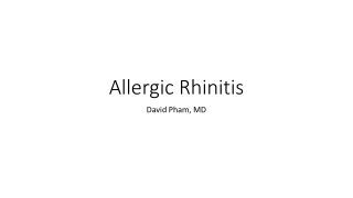 Allergic Rhinitis