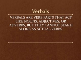 Verbals