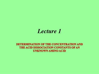 Lecture 1