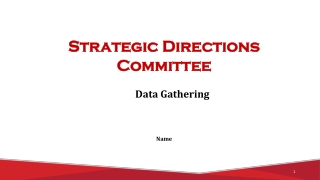 Strategic Directions Committee