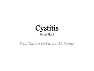 Cystitis Renal Block