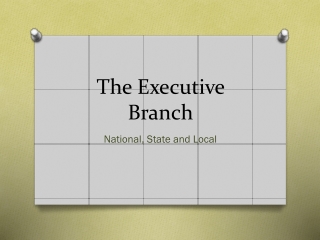 The Executive Branch