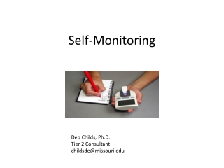 Self-Monitoring