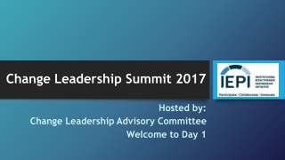 Change Leadership Summit 2017