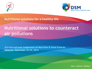 3rd International Conference on Nutrition &amp; Food Sciences Valencia , September 23-25, 2014