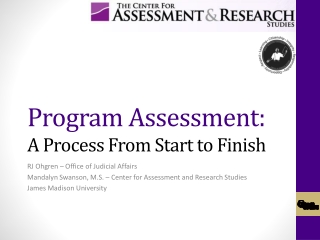 Program Assessment: A Process From Start to Finish