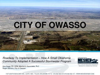 Roadway To Implementation – How A Small Oklahoma Community Adopted A Successful Stormwater Program
