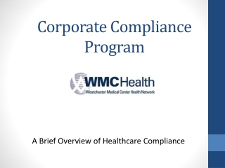 Corporate Compliance Program