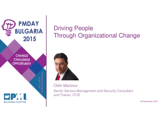 Driving People Through Organizational Change