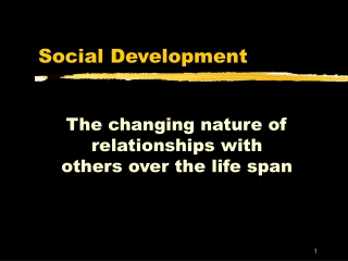 Social Development