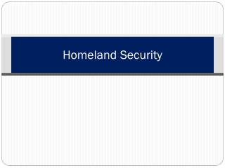 Homeland Security