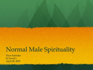 Normal Male Spirituality