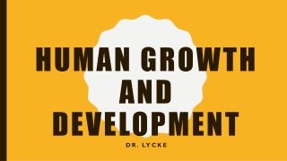 human Growth and Development