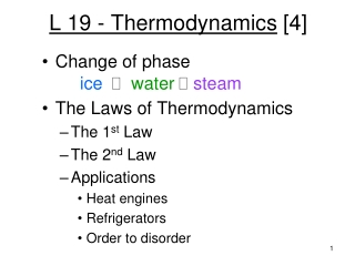 L 19 - Thermodynamics [4]