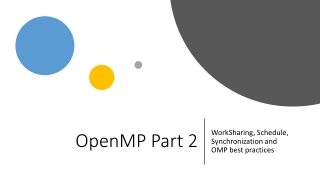 OpenMP Part 2