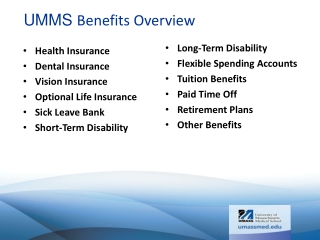 UMMS Benefits Overview