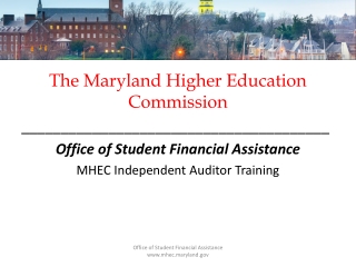 The Maryland Higher Education Commission _______________________________________